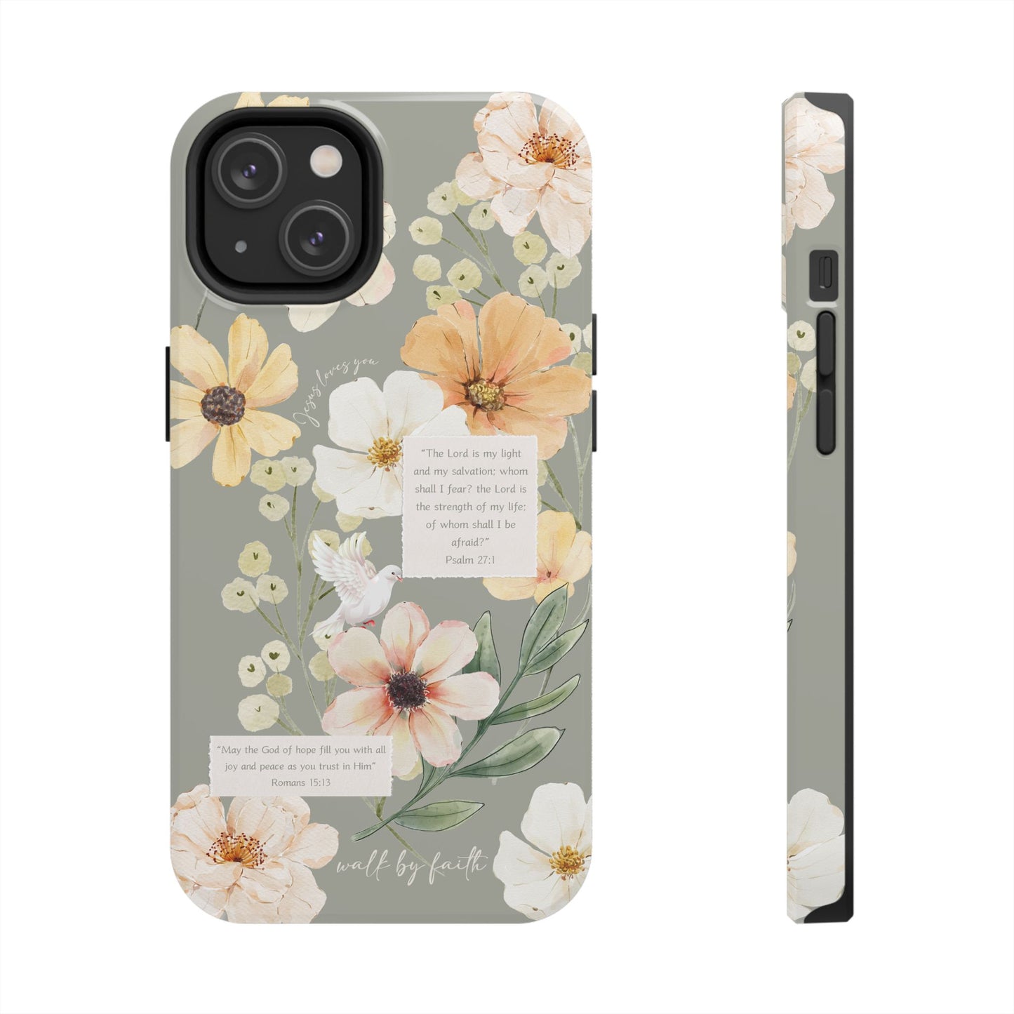 Floral Scripture Phone Case