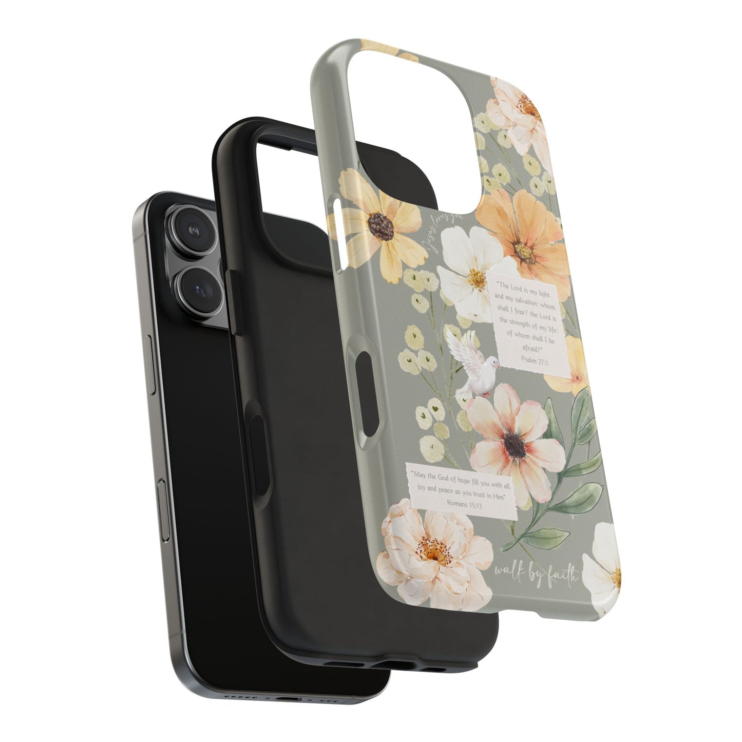 Floral Scripture Phone Case