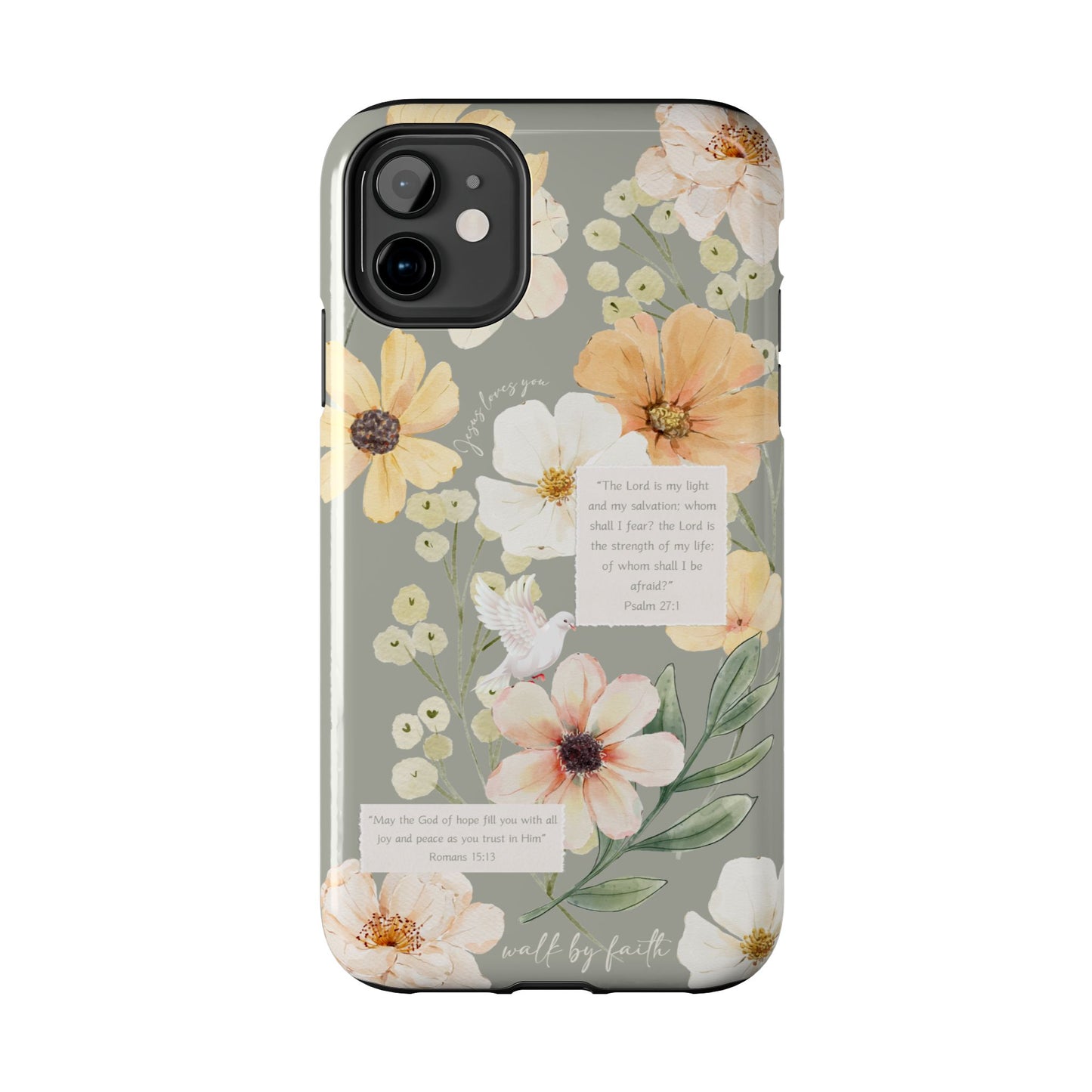 Floral Scripture Phone Case