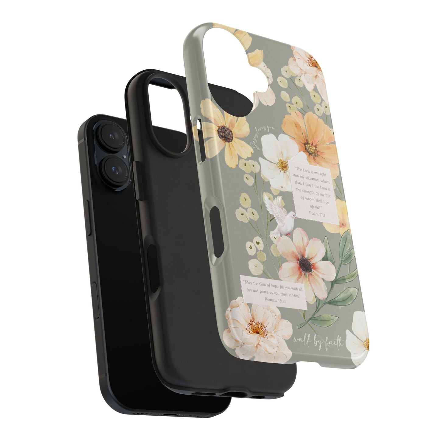 Floral Scripture Phone Case