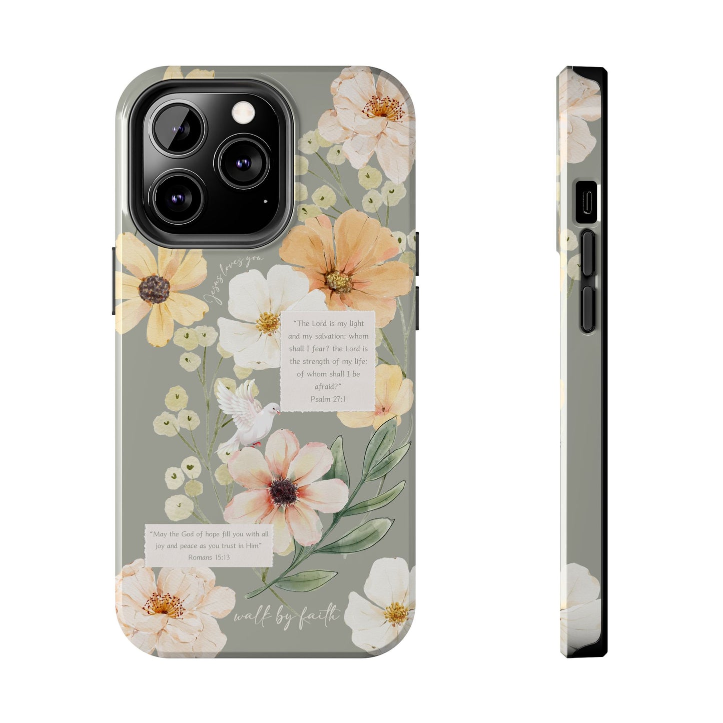 Floral Scripture Phone Case