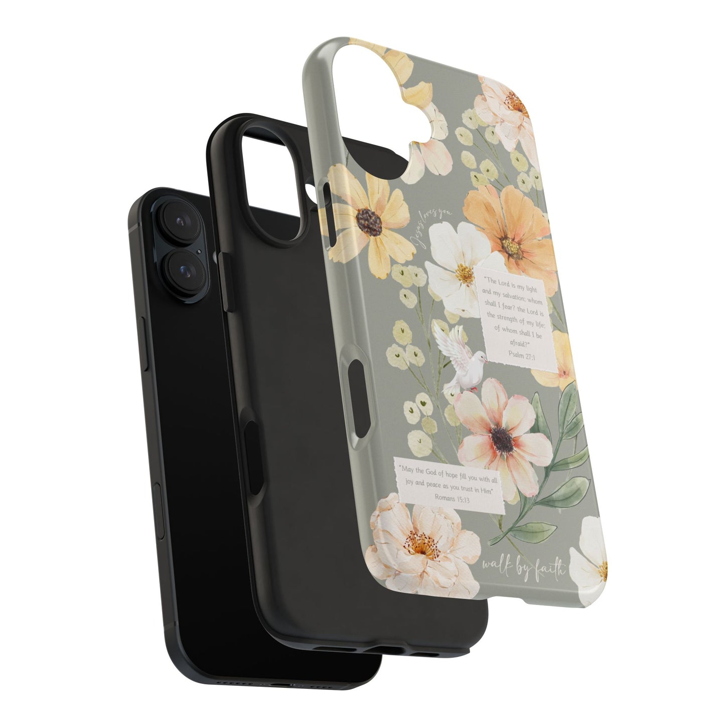 Floral Scripture Phone Case