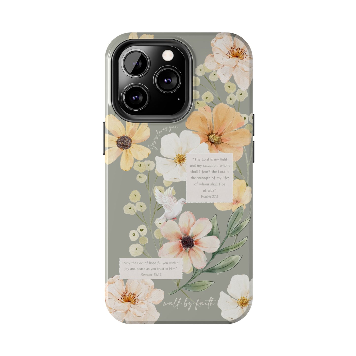 Floral Scripture Phone Case