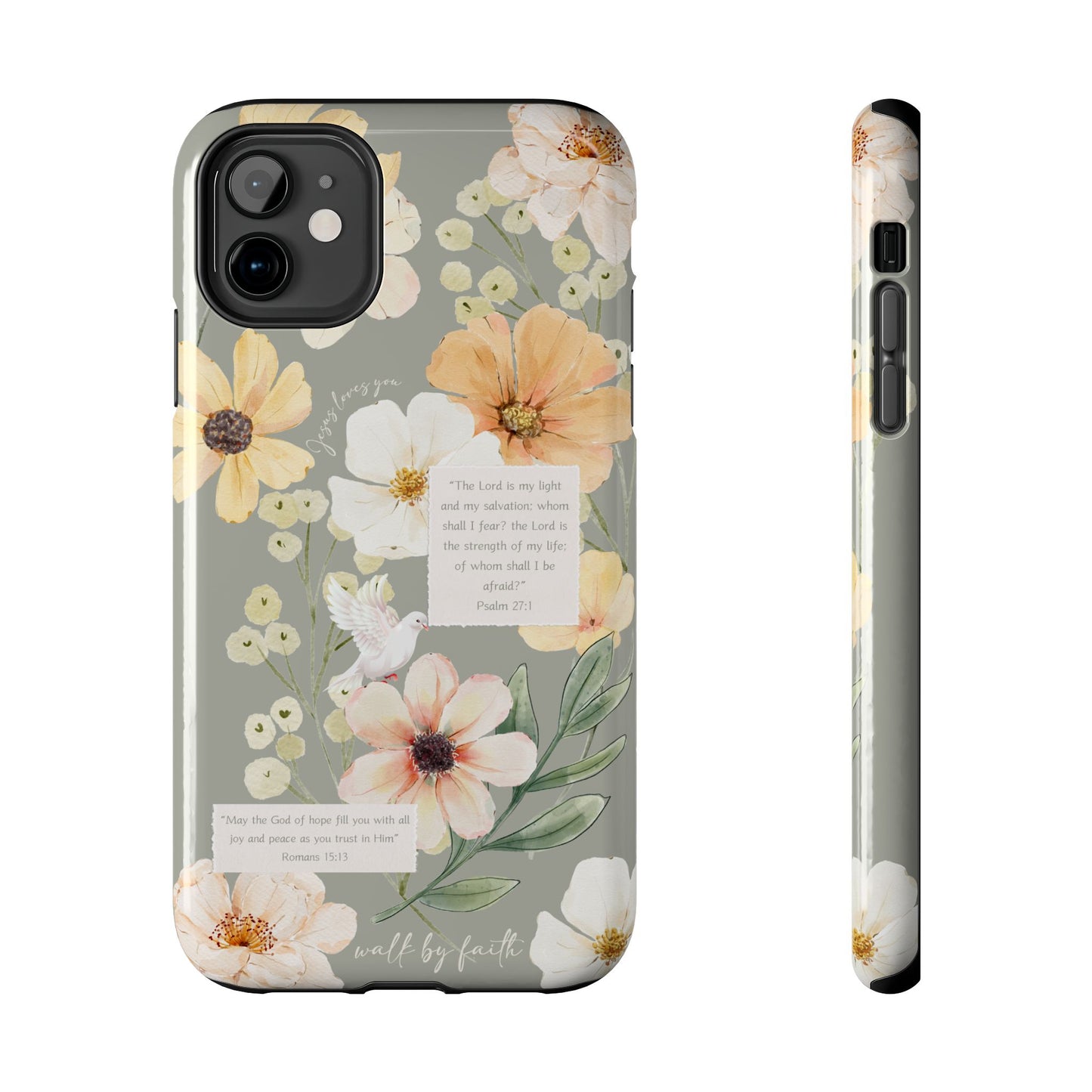 Floral Scripture Phone Case