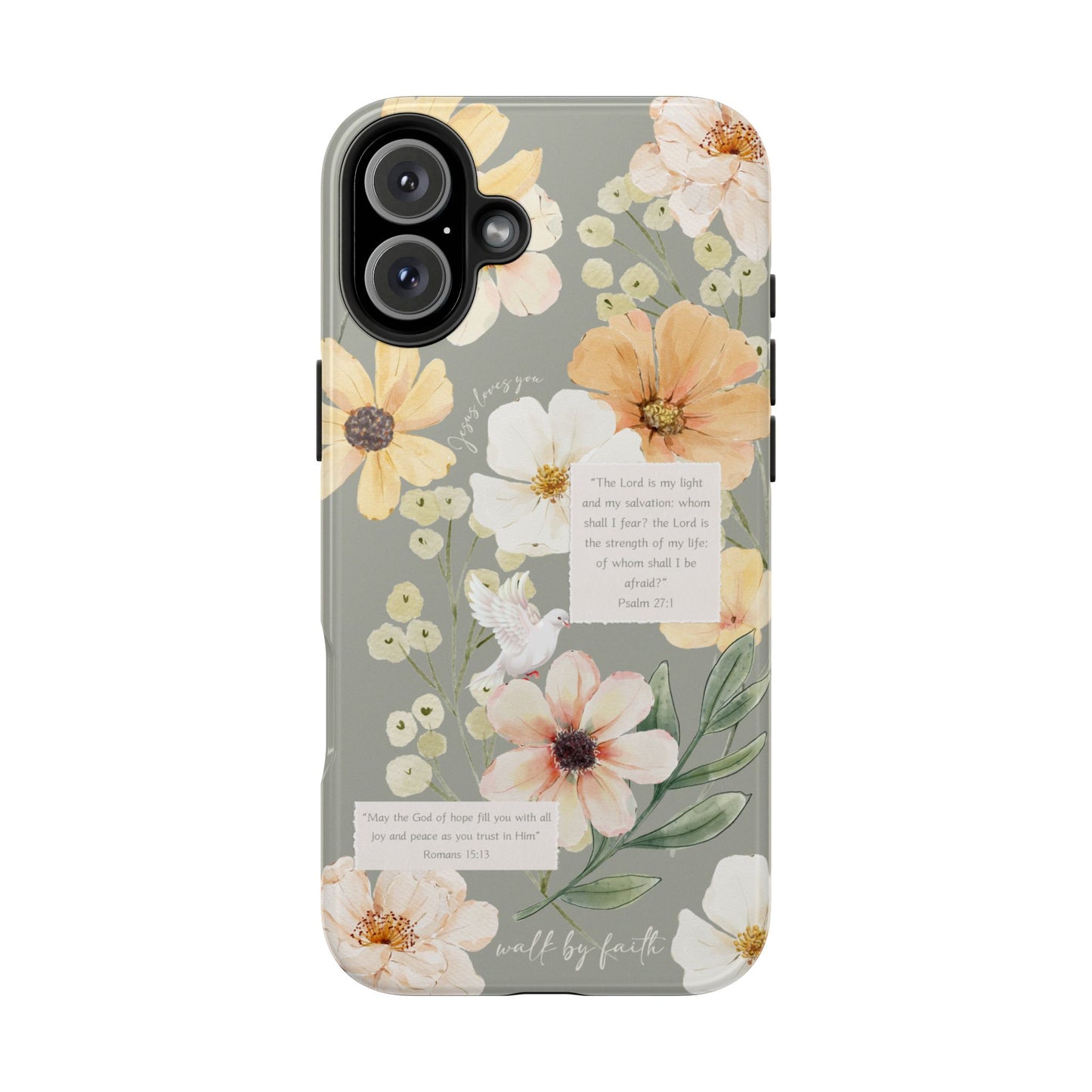 Floral Scripture Phone Case