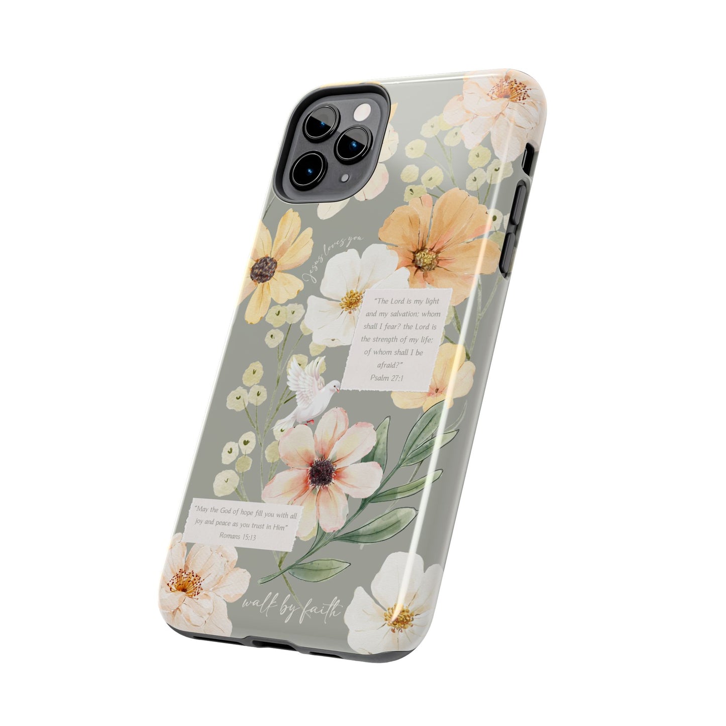 Floral Scripture Phone Case