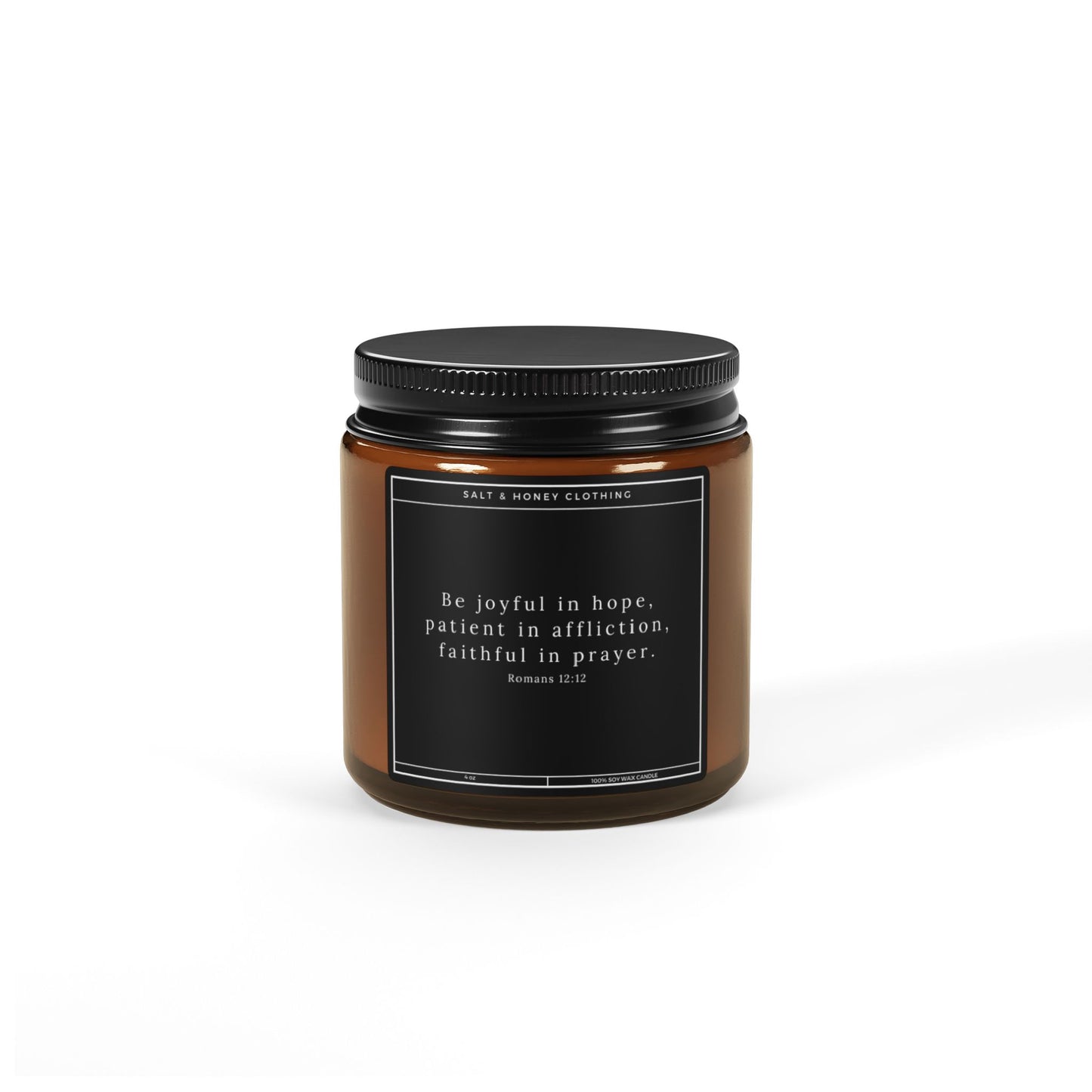 Romans 12:12 Soy Candle