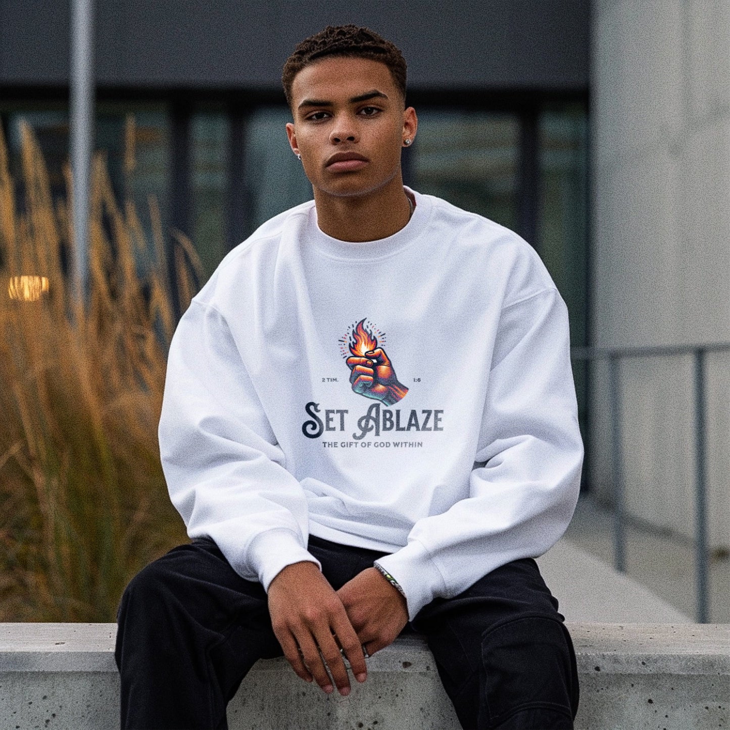 Set Ablaze Premium Crewneck