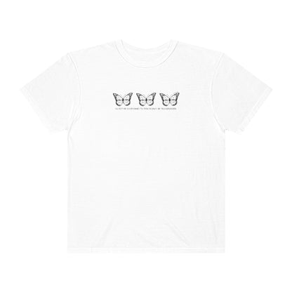Be transformed butterfly white tee