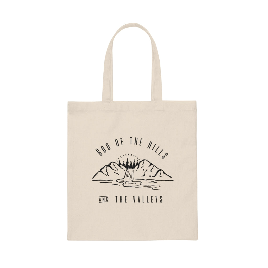 God of the Hills and Valleys Tote Bag