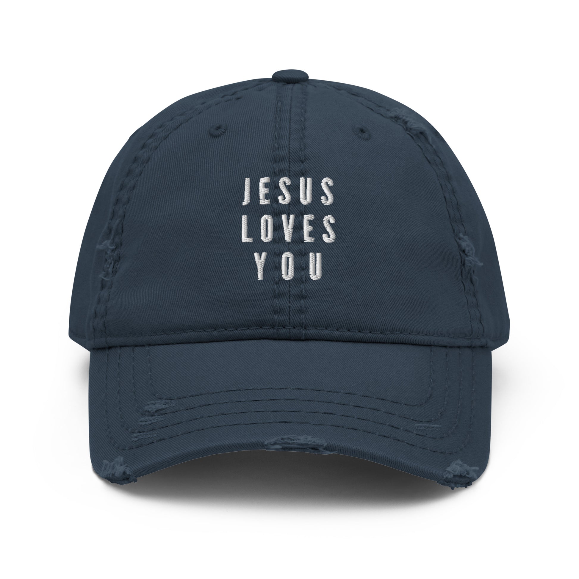 Jesus Loves You Distressed Hat